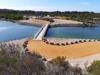 Bandy Creek Weir: Aerial view of vehicle access - thumbnail