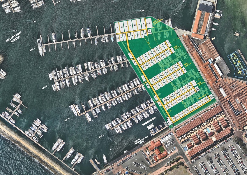 Hillarys Boat Harbour Jetty Replacements : Proposed Layout