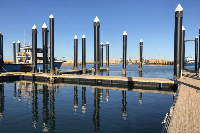 Photo of 25 metre purpose-built cyclone rated pens with walkway