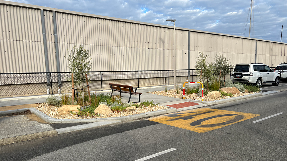 Phase 1 - safe pedestrian road crossing and landscaping