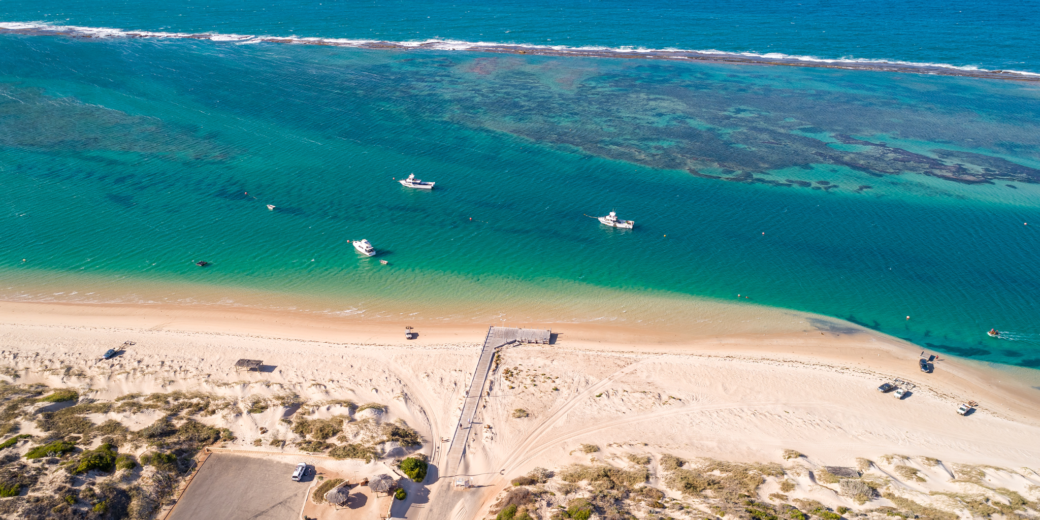 Aerial photo of the Port Gregory Maritime Facility
