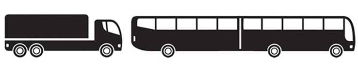 Examples of heavy Rigid vehicles