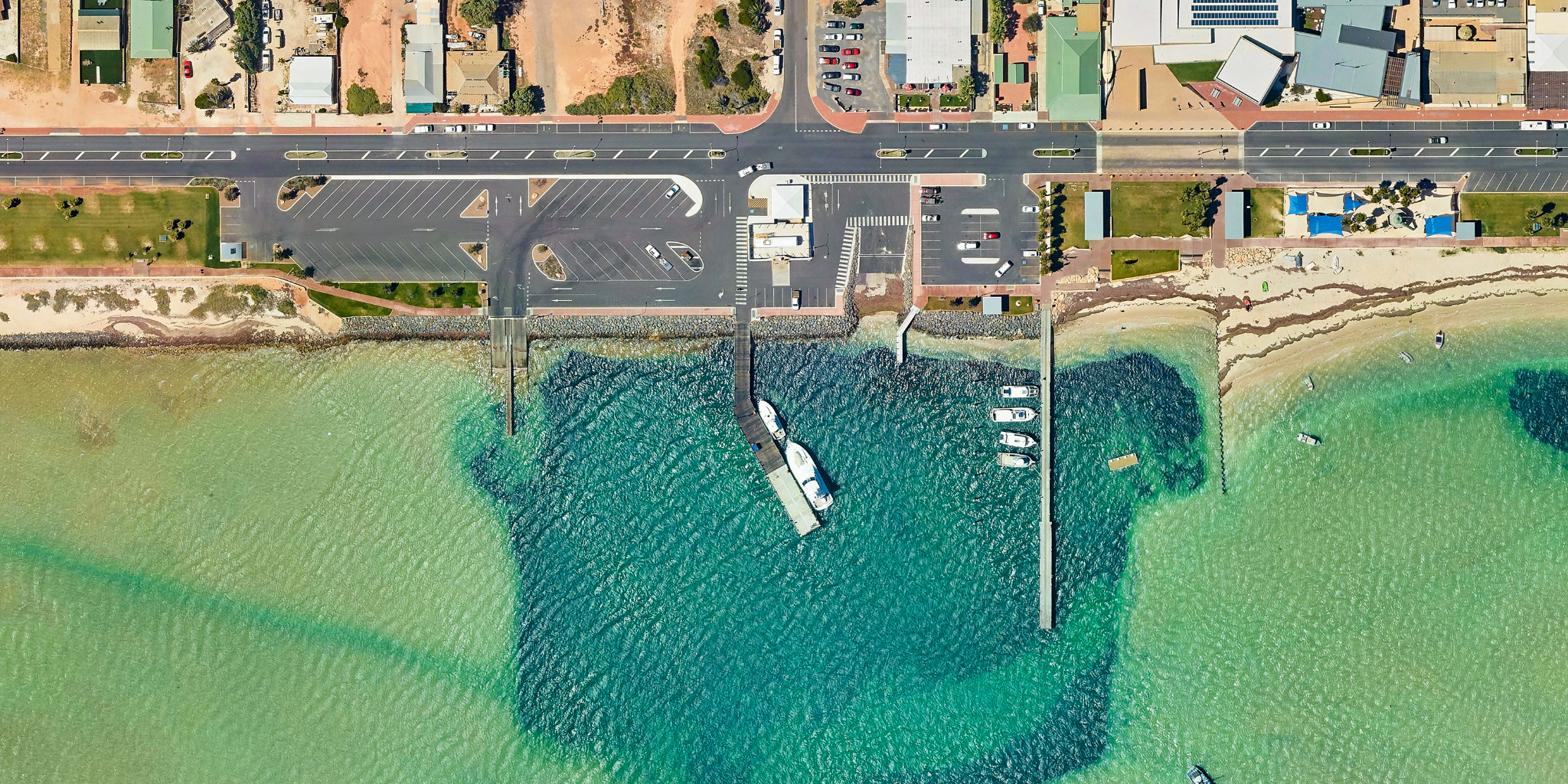 Aerial photo of Denham Maritime Facility