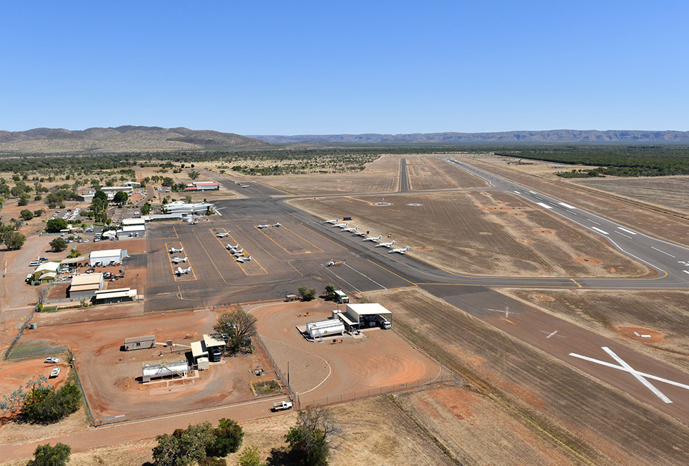 East Kimberley Airport aerial view 