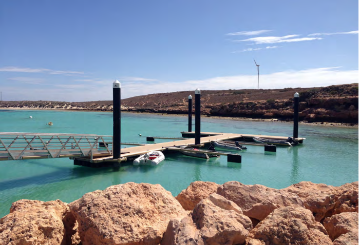 A purpose-built structure designed to accommodate dinghy vessels only