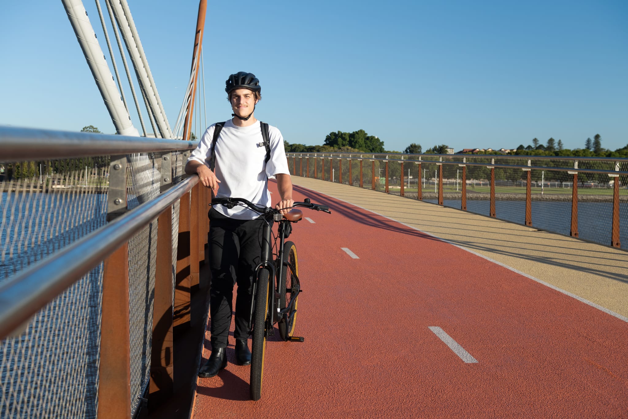 A rider at Boorloo Bridge
