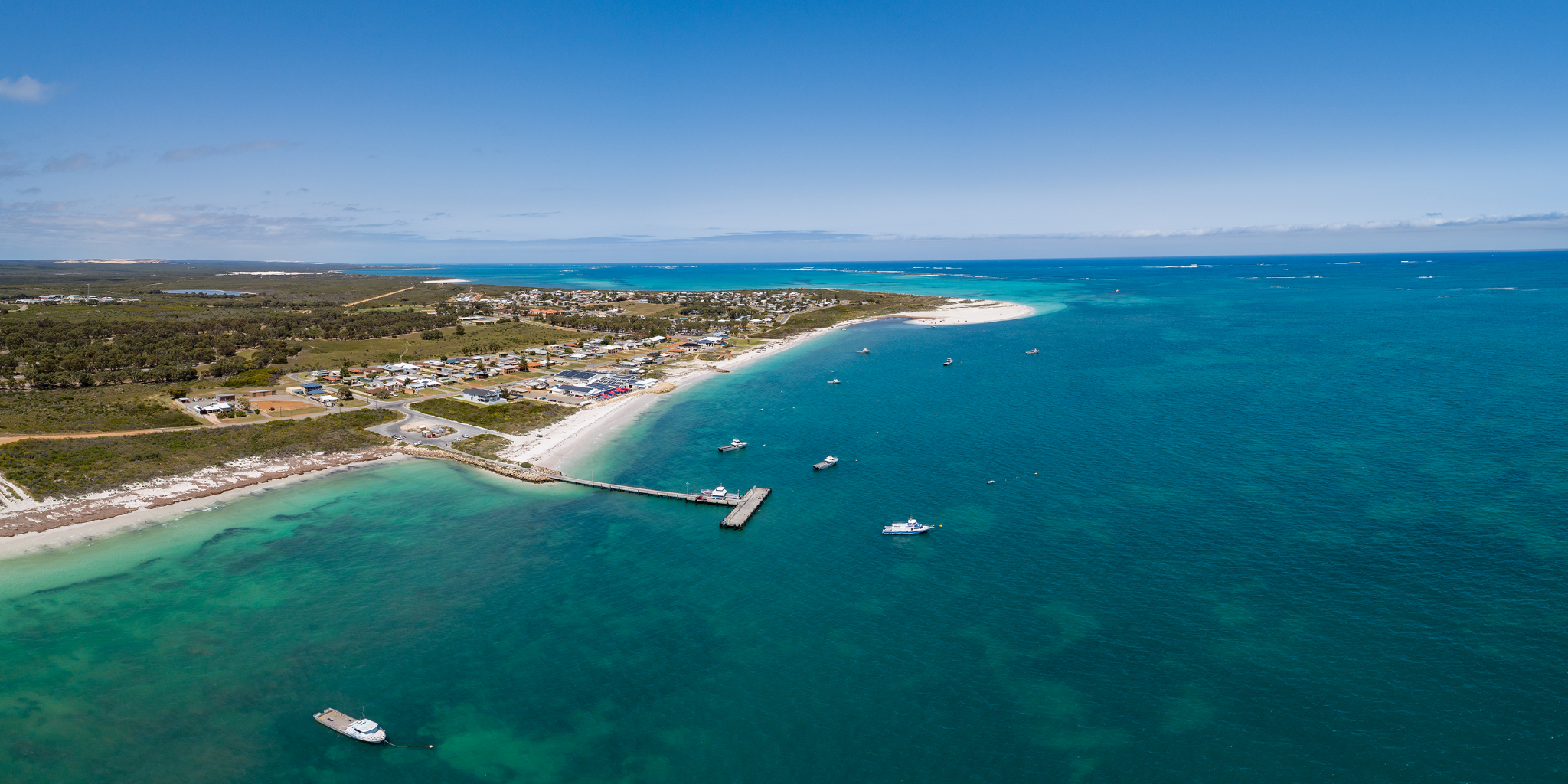 Aerial photo of the Cervantes Maritime Facility