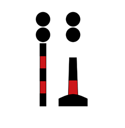 Isolated danger marks