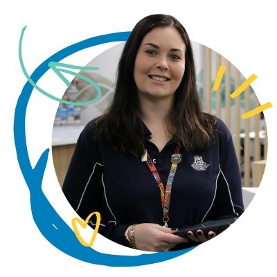 A smiling DoT staff member.