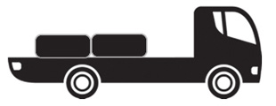 Illustration of light rigid truck