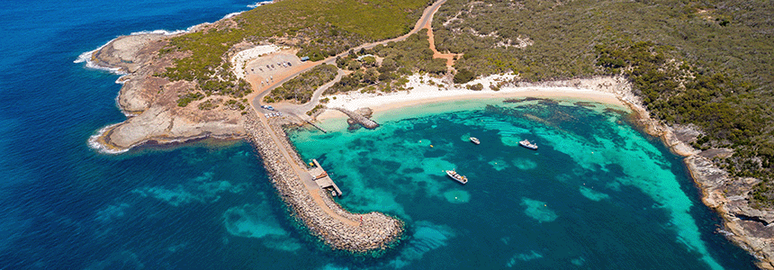 Aerial image of Bremer Bay Boat Harbour