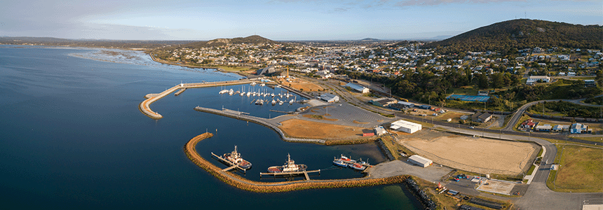 Aerial image of Albany Waterfront Marina