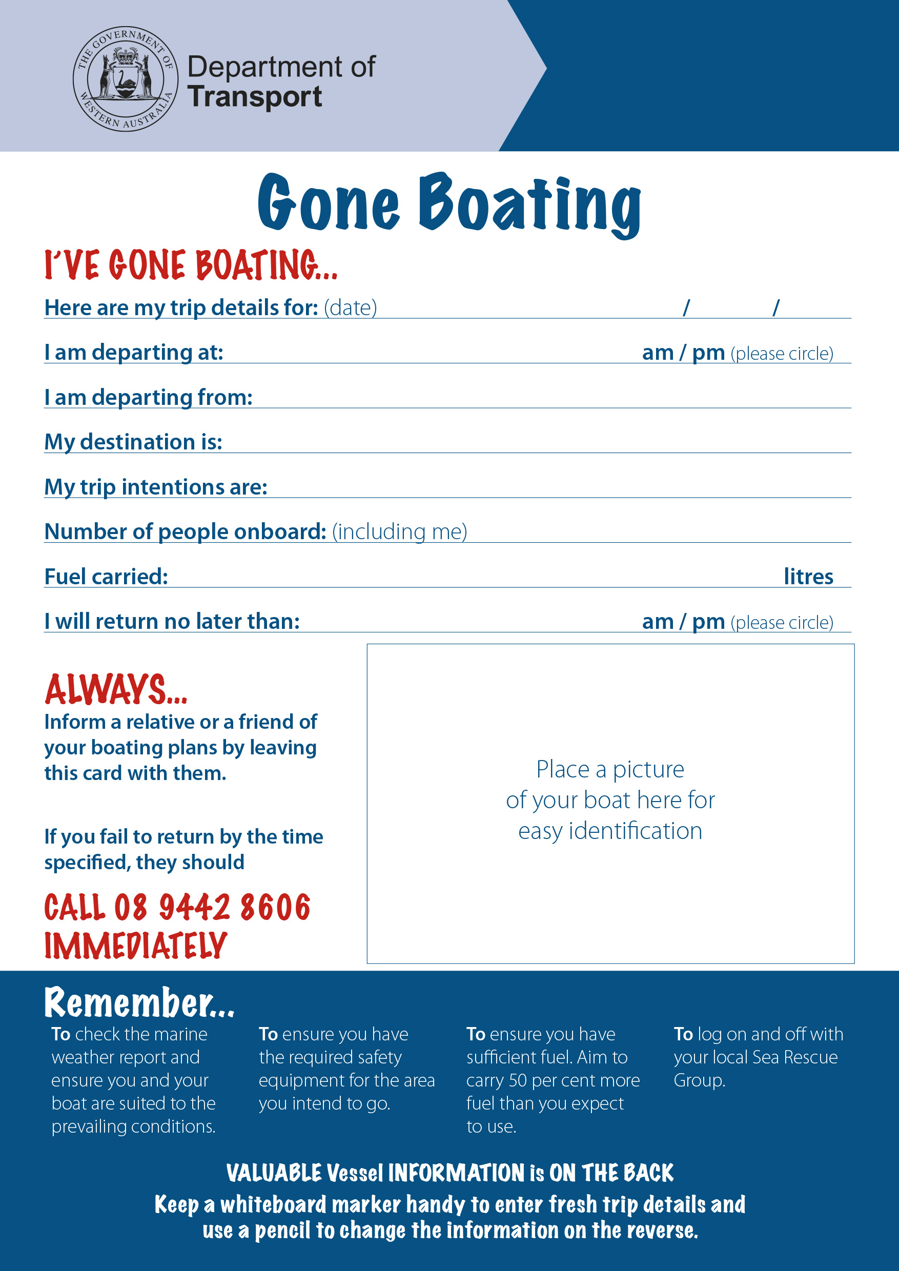 Gone boating