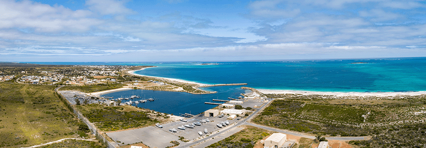 Aerial photo of Jurien Bay Boat Harbour