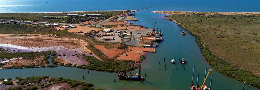 Aerial image of Onslow Maritime Facility