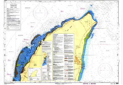 Low resolution chart for Exmouth side A Low resolution chart for Exmouth side A