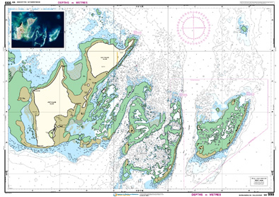 Low resolution chart for Houtman Abrolhos - Wallabi Group side B Low resolution chart for Houtman Abrolhos - Wallabi Group side B