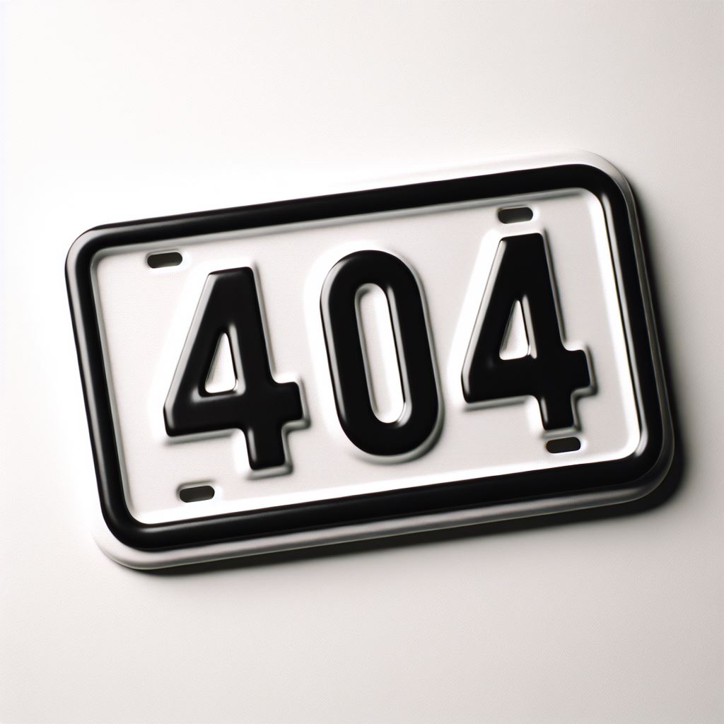 image of a number plate